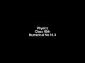 lecture 3 Chapter 10 Numerical 10.3|class 10|physics|SHM