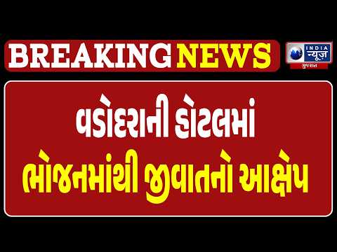 Vadodara Hotel Food Insect Controversy | વડોદરાની હોટલમાં ભોજનમાંથી જીવાતનો આક્ષેપ