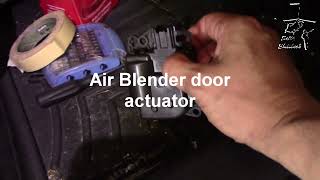 How to convert 2012 Dodge Charger vent blend door actuator to manual operation