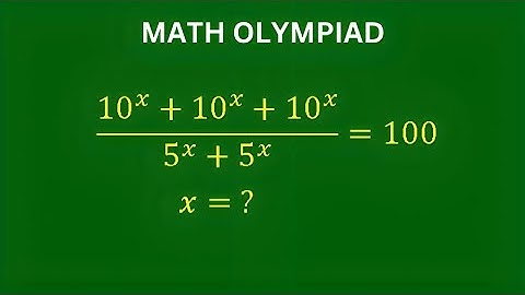 A Very Nice Math Olympiad Problem | Solve for  x? | Algebra Equation