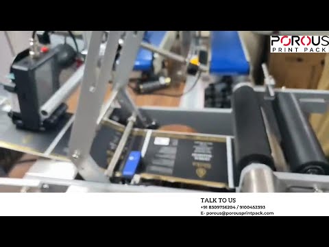 Semi-Automatic Bottle Labeling Machine with Online Batch Coder