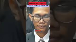 Relawan Gibran Sujud Syukur Stas Keputusan MK #shorts #gibran #cawapres2024