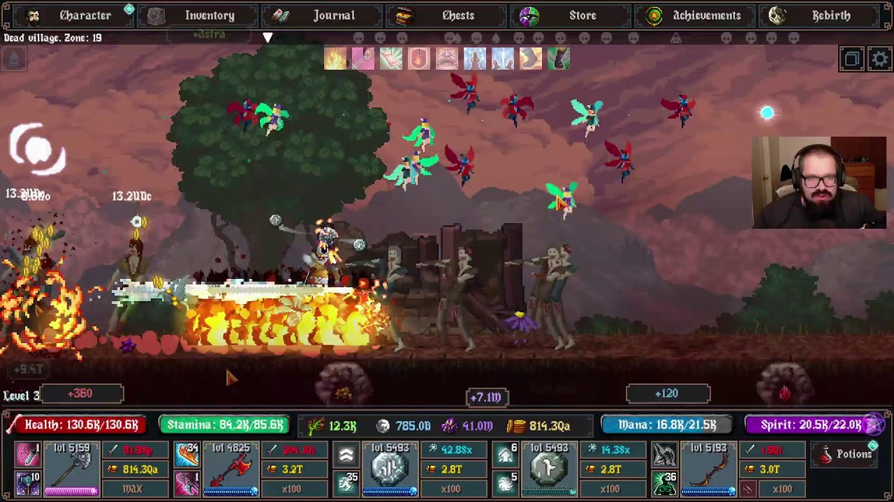 Gothic Clicker 1/14/26 stream - continuing second Ghost Island feud, earth runes only area complete!