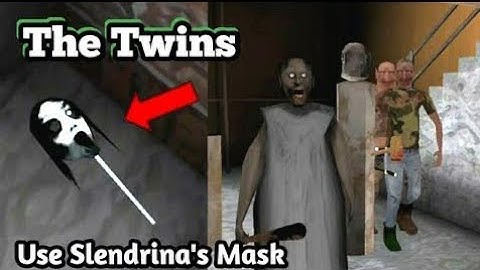 The twins with guests using slendrina mask gameplay