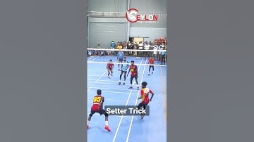 Volleyball 🏐 Setter Trick 💡 200 IQ 🧠 #volleyball #spike #ceylonvolleyball