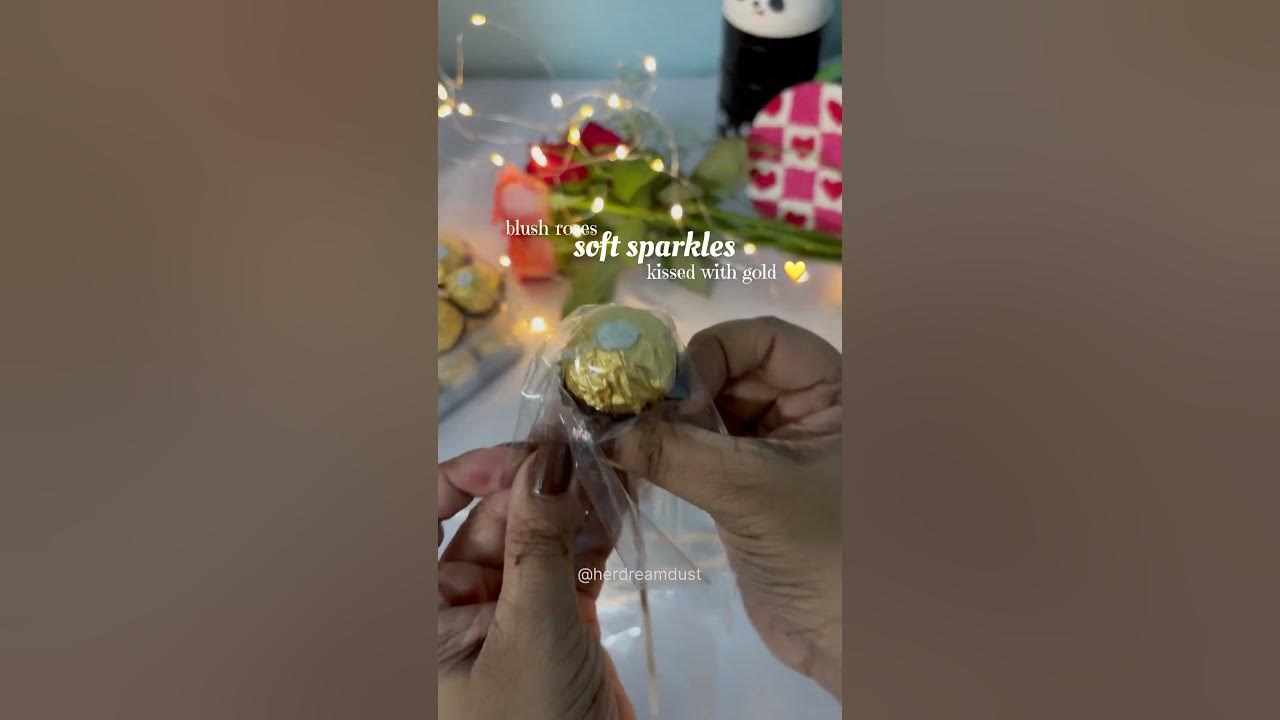 Making a stunning flower + chocolate bouquet 🎀 | Easy DIY Birthday Idea #shorts