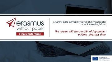 Erasmus Without Paper Final conference | 26.09.2017