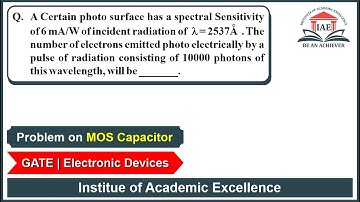 Most Important Question on Spectral Sensitivity of photodiode | Electronic Devices | GATE