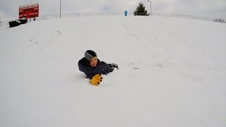 Snow day sledding GoPro Hero 5 4k