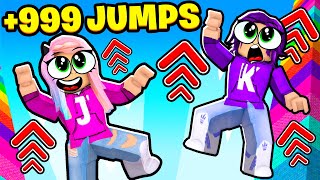 We jumped over the TALLEST TOWERS on Roblox! | +1 Jump Every Second