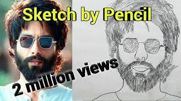 How to draw Shahid Kapoor Step by Step || Full sketch outline tutorial for beginners by Yaman