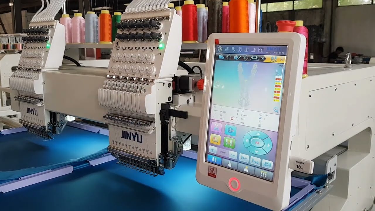 JCM1202 - 600X600 MAGIC SERIES Tubular JINYU Embroidery Machine - (Flat Embroidery Function)