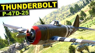 Why ground realistic sky is always filled with thunderbolts? ▶️ P-47D-25 Thunderbolt