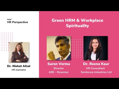 Green HRM & Workplace Spirituality l Reena Kaur l Suren verma l HR Perspective