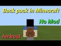 Back pack in minecraft no mod command block creation