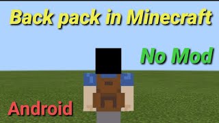 Back pack in Minecraft no mod (command block creation)
Hi guys! Iam DHenry PH today I will show you the back pack that I created using command blocks so this creation doesnt use any mods only a self made texture pack.
Working car in Minecraft
https://youtu.be/tRQPloFlfxo
Working car tutorial
https://youtu.be/EbAGNkr5KuY
Working drone in Minecraft
https://youtu.be/CqTGGI2C4xQ
Working Mech Suit in Minecraft
https://youtu.be/TTmCjzWJ1P4
Working Mech Suit Tutorial
https://youtu.be/whghnPb3CUg
Working Tank in Minecraft
https://youtu.be/F37H-9x0qkk
Minecraft horror map
https://youtu.be/9xTjPFPoSa0
Block conveyor belt in Minecraft
https://youtu.be/2klw0EHoKiI
Robot parkour AI
https://youtu.be/YyXSwA8SoCw
Minecraft fight animation
https://youtu.be/9DI8ZftQmTk
Metal detector in Minecraft Tutorial
https://youtu.be/Rk7SrzVZ1ug
Robot spider in Minecraft
https://youtu.be/sSuZG_47hjE
Working missile in Minecraft
https://youtu.be/EH8ewy9vuMc
Self building piston door robot
https://youtu.be/RVLKhdXYdjw
Among Us in Minecraft
https://youtu.be/GQwMpIQ2eFQ
Working Star wars Tie Fighter
https://youtu.be/LhLTaxvB7Dw
Tron Bike in Minecraft
https://youtu.be/G59LBZqp8ms
Working turret in Minecraft
https://youtu.be/UhUxelhmxXQ
Mining Drill in Minecraft
https://youtu.be/FbJnwwBG4pY
Evil Firework Boss in Minecraft
https://youtu.be/BkVkZyNibrc
Thank you for watching!
Pls dont forget to subscribe and leave a like on this video.
#backpack#bag#Minecraft Back pack in Minecraft no mod (command block creation)