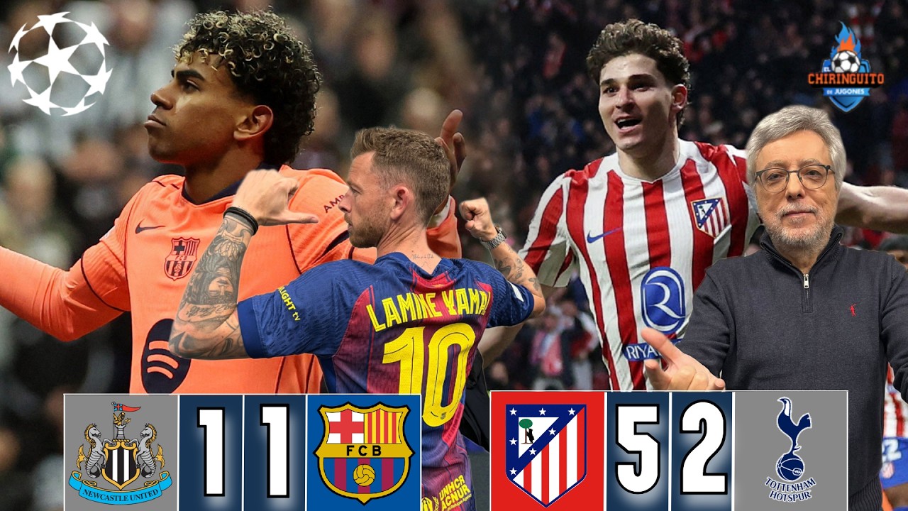 💥 ¡LAMINE SALVA al BARÇA y el ATLETI GOLEA al TOTTENHAM! | Resumen Chiringuito Inside