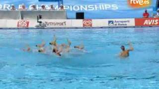 El equipo de Natacion Sincronizada gana el Oro en Roma con música de Led Zeppelin