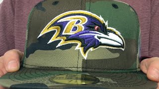 Ravens 'NFL TEAM-BASIC' Army Camo Fitted Hat by New Era