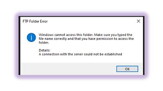 A Connection with the server could not be established | FTP folder error | Techie Zero screenshot 3