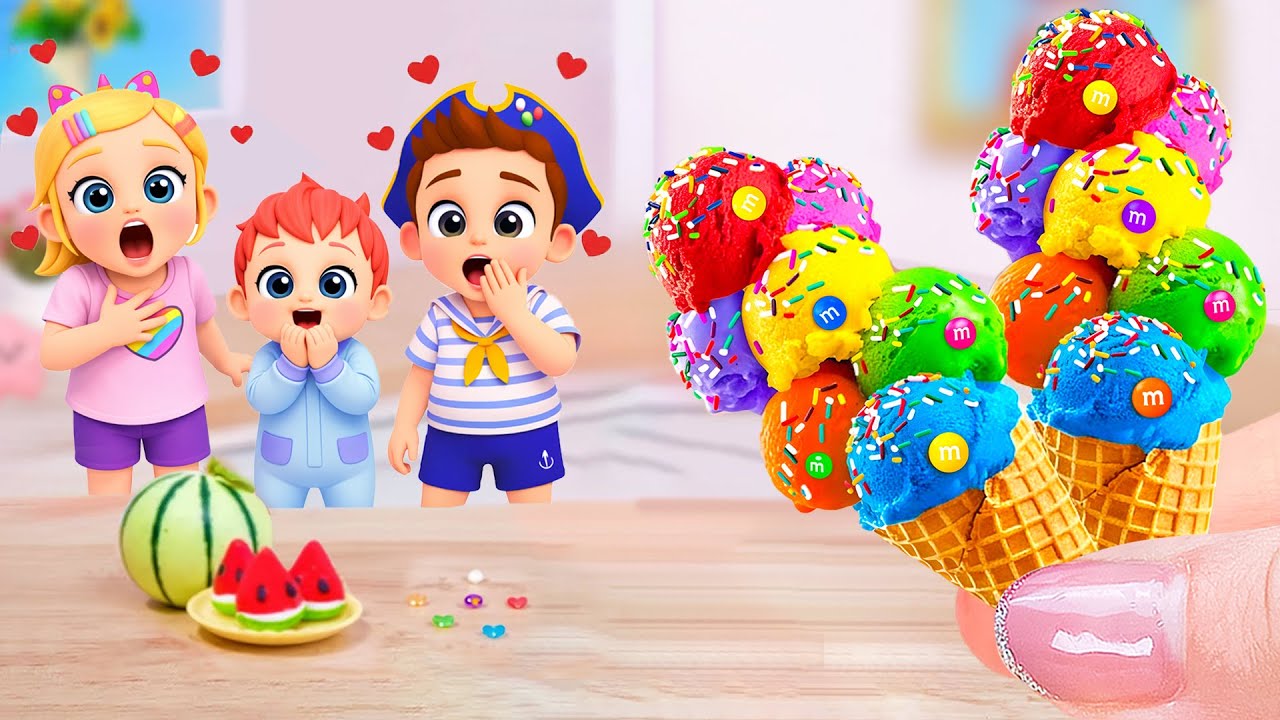 Amazing Rainbow Ice Cream 🍦🌈 How To Make Mini Rainbow Ice Cream Decorating Ideas ✨ Sweet Cake Master