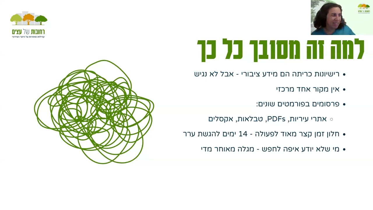 עץ על הכוונת - מפגש 2:  איתור וקריאת מידע