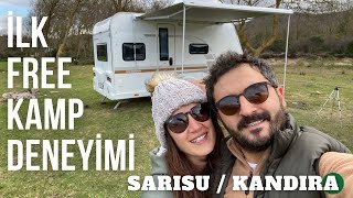 İlk Free Kampımızı Yaptık Kandıra Karavan Kamp Deneyimi İstanbula Yakın Ücretsiz Kamp Alanı