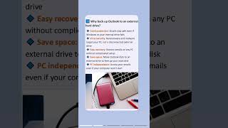 Back Up Outlook Emails to an External Hard Drive #backup #outlook #externalharddrive #email