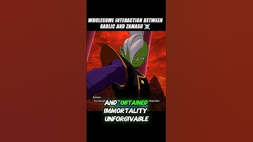 Wholesome Interaction Between Garlic And Zamasu Lol 🤯 #crashout #zamasu #sparkingzero #dragonballz