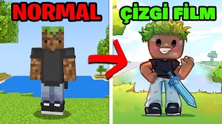 Minecraft Ama Her Şey Çi̇zgi̇ Fi̇lm