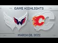 NHL Highlights | Capitals vs. Flames - Mar 9, 2022