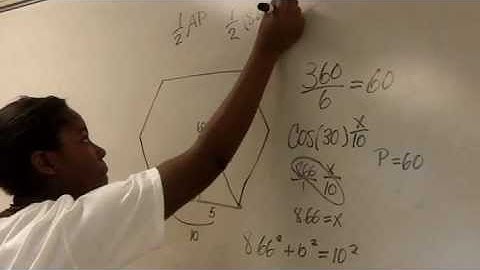 Geometry - Area of a Regular Hexagon