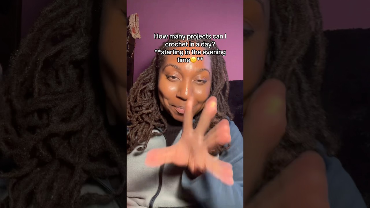 HOW MANY PROJECTS CAN I CROCHET IN A DAY #crochet #crochet - YouTube