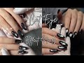 Black Cat Eye Nails Tutorial 🖤 Elegant Slavic Style | Gel Nails Cat Eye Effect Nails Step by Step