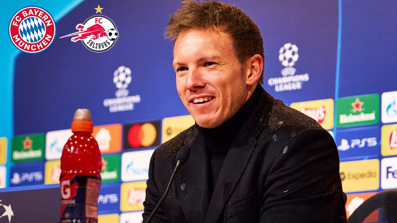 ????️ So kommentiert Nagelsmann das 7:1 | Pressekonferenz | FC Bayern - FC Salzburg