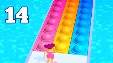 Pop It Run Satisfying Game - Gameplay Walkthrough - Episode 14 - All Levels - Tutorial, pop bubbles