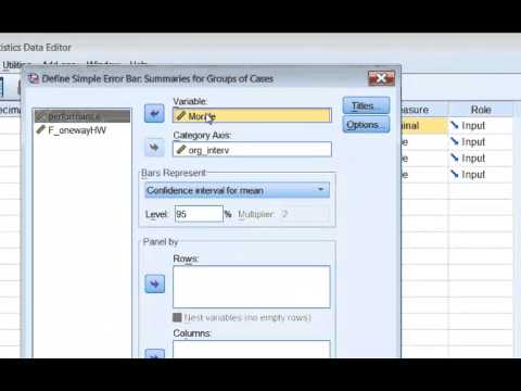 Error Bar Chart Spss