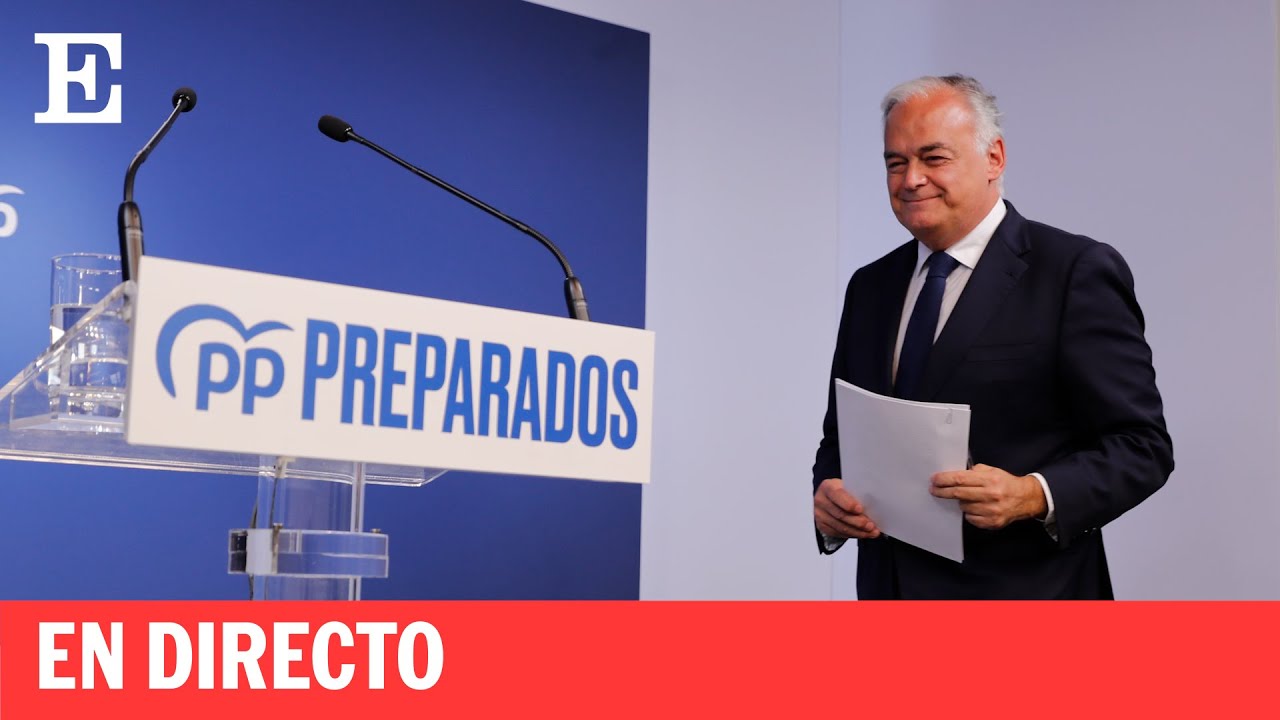 DIRECTO | González Pons da una rueda de prensa en la sede del PP | EL ...
