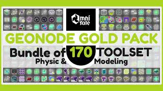 Geonode Gold Pack- Bundle of 170 Toolset for Physic & Modeling (update) Geonode Gold Pack- Bundle of 170 Toolset for Physic & Modeling (update)
