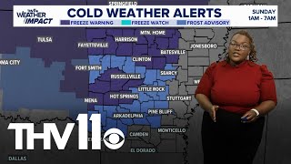 Overnight freeze, frost possible across Central Arkansas | What to know