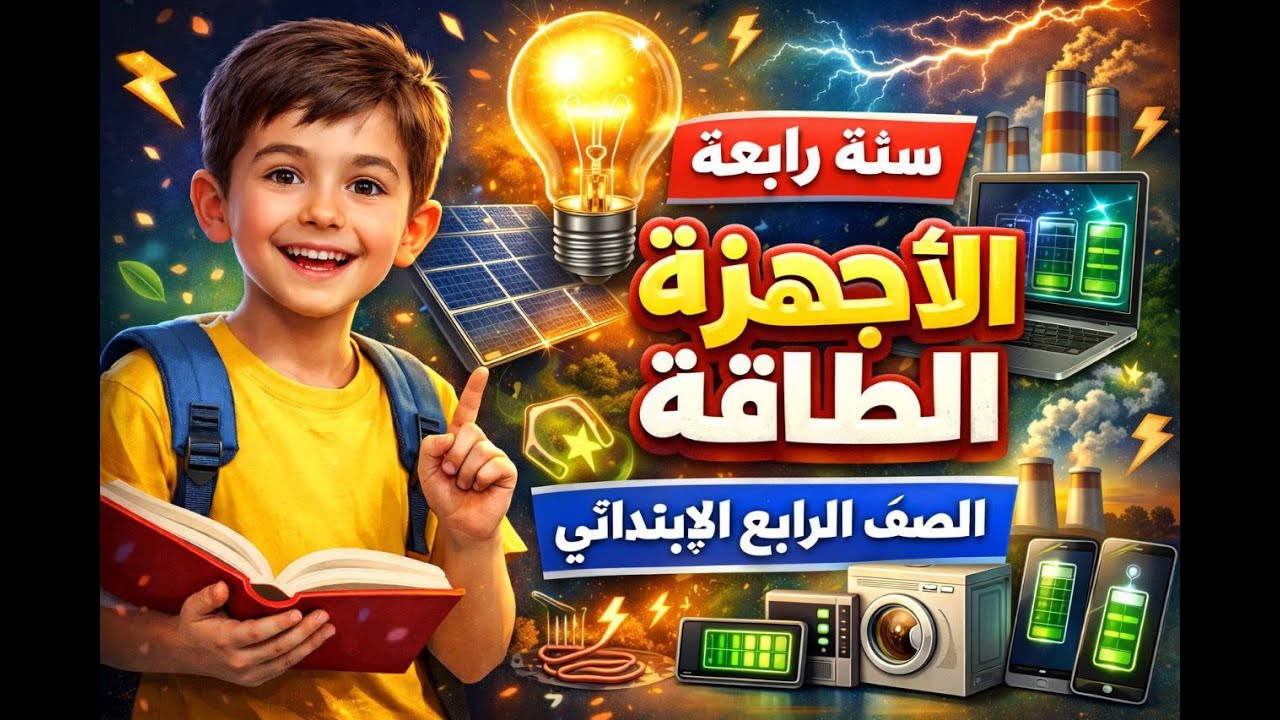 الأجهزة والطاقة الدرس الأول علوم الصف الرابع الابتدائي الترم الثاني