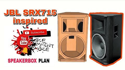 JBL SRX715 INSPIRED | SINGLE 15 INCH MIDHIGH | FULL PLAN