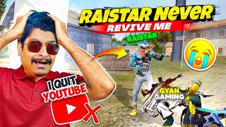 Raistar Never Revive Me 😭 I Quit Free Fire Br Ranked Match Gameplay - Free Fire Max