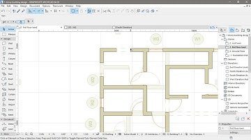 First Floor Level Design in ARCHICAD | Storey Building Walkthrough
