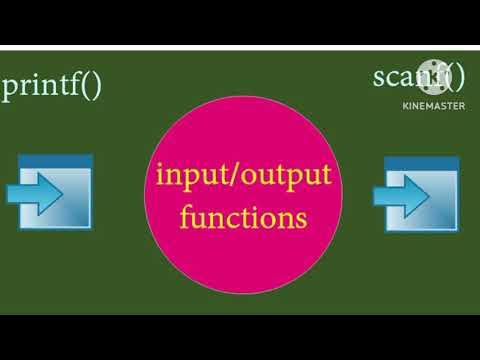 input/output functions in C language - YouTube