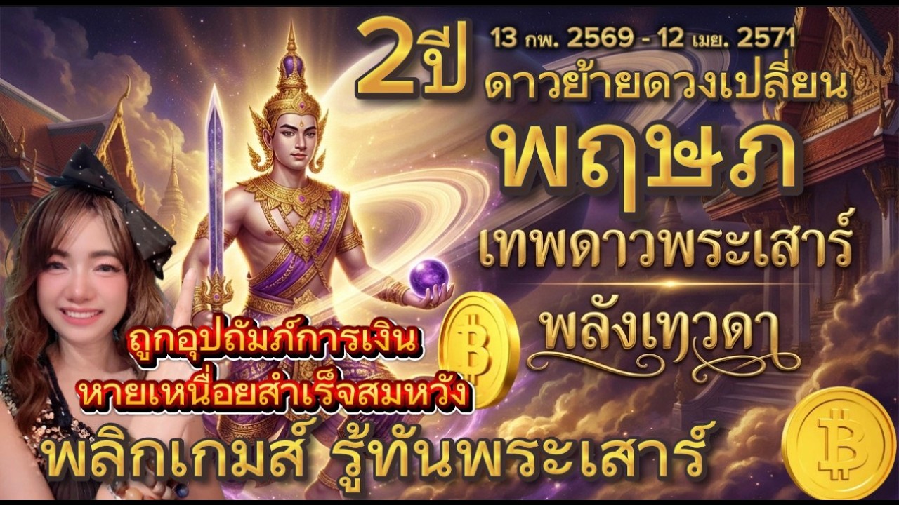 ลัคนา/ราศีพฤษภ♉พลิกเกมส์ รู้ทันพระเสาร์พลังเทวดา 2 ปี ดาวย้ายดวงเปลี่ยน 13 กพ. 2569 - 12 เมย. 2571