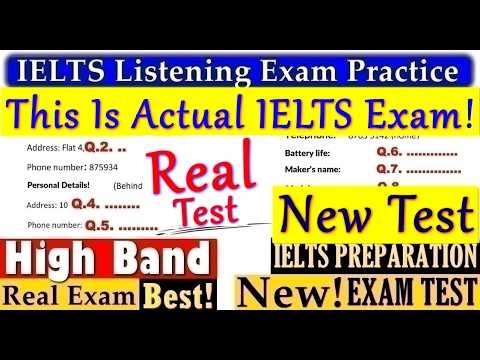 IELTS LISTENING PRACTICE TEST 2026 WITH ANSWERS | 01.07.2026