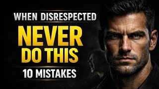 Never Do These 10 Mistakes When Disrespected | Stoic Psychology
