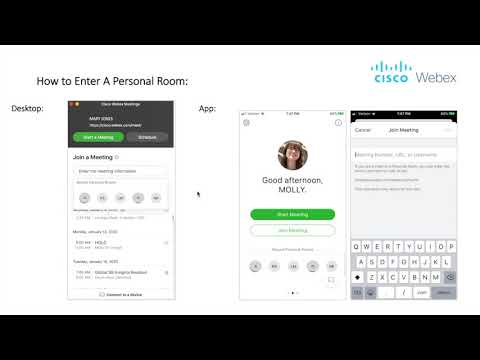 Webex Help: How To Enter A Personal Room