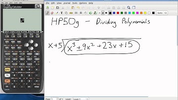 HP50g - Dividing and Factoring Polynomials